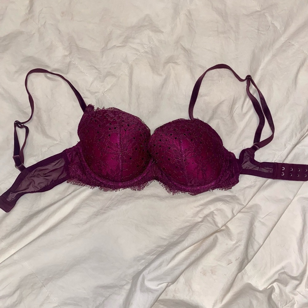 Victoria’s Secret Purple Jeweled Bra 32D